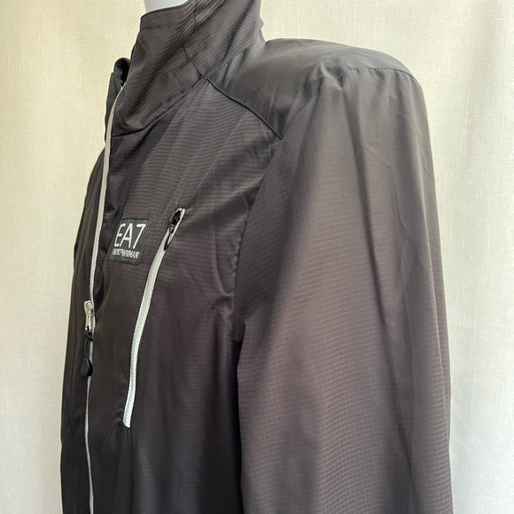 Men’s “EA7 Emporio Armani” Hooded Black Jacket - Picture 4 of 8